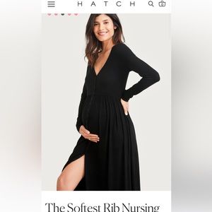 Hatch Softest Rib Nursing Dress